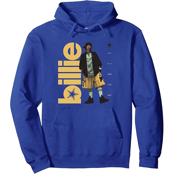 Amazon.com: Billie Eilish Official Blue Blohsh Pullover Hoodie